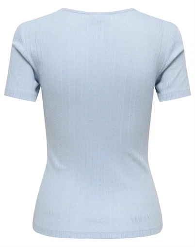 JDY - JDYSalsa Mia Life O-Neck Top - Cashmere Blue